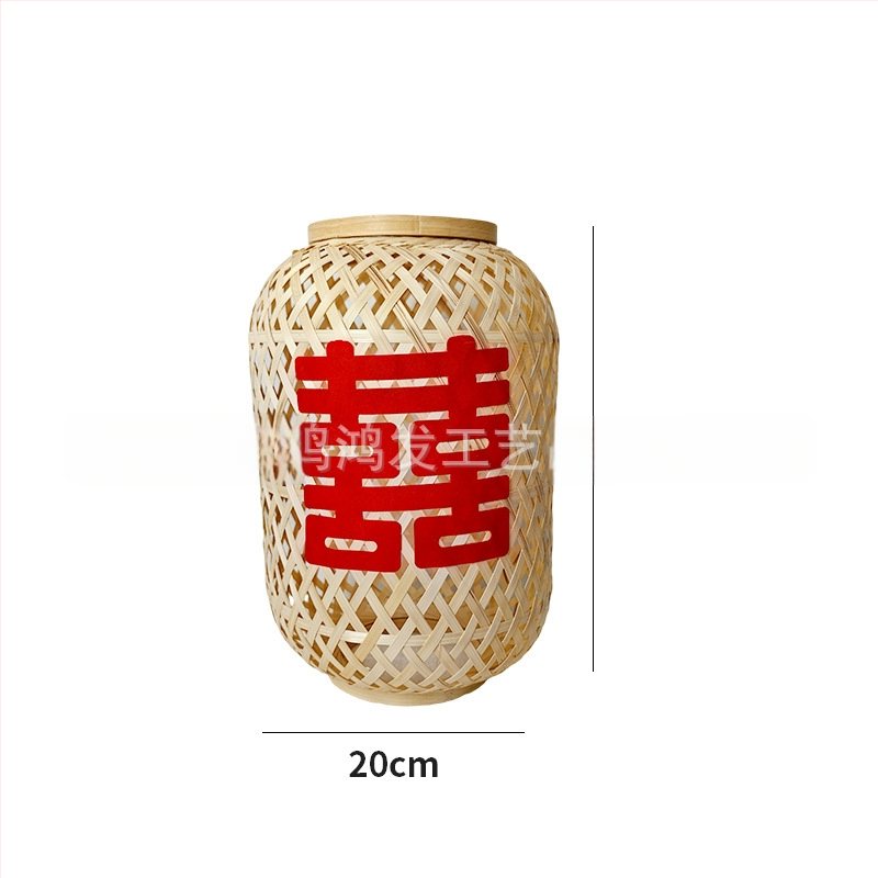 Lámpa bambuszból, rattan kivágott mintázattal, modern minimalista stílus, dekorációhoz szállodák és éttermek részére