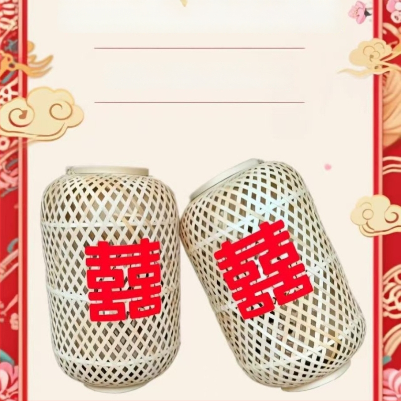 Lámpa bambuszból, rattan kivágott mintázattal, modern minimalista stílus, dekorációhoz szállodák és éttermek részére