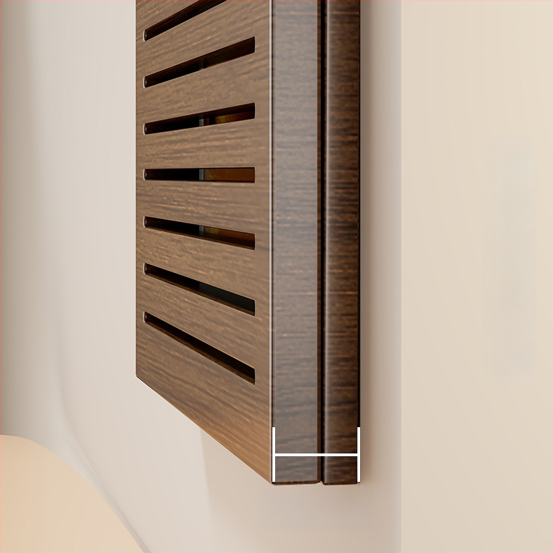 Ξύλινο κάλυμμα για πίνακα χαμηλής τάσης σε ξύλινο πλαίσιο, χωρίς διάτρηση, διακοσμητικό πάνελ για μετρητή και καλώδια δικτύου, μοντέρνο μινιμαλιστικό σχέδιο για ανάρτηση