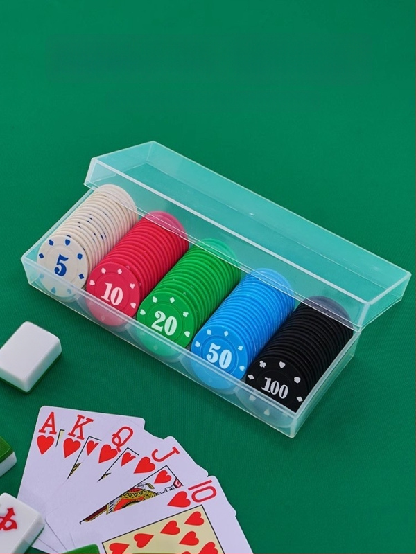 Τσιπ για Mahjong και αίθουσες παιχνιδιών - Τέξας Hold'em πιόνια πόκερ, PS πλαστικό, μάρκα Bairuo, κωδικός 222, προέλευση Ningbo, Zhejiang