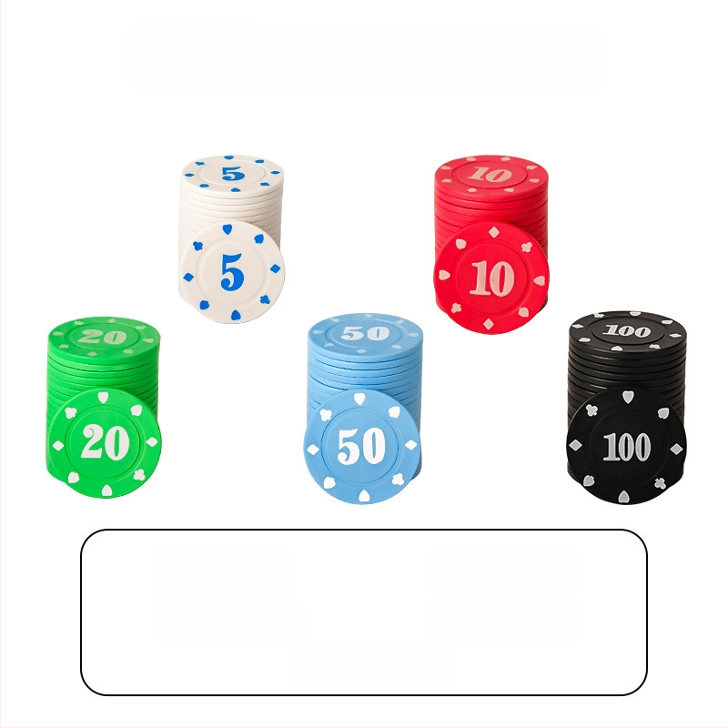 Τσιπ για Mahjong και αίθουσες παιχνιδιών - Τέξας Hold'em πιόνια πόκερ, PS πλαστικό, μάρκα Bairuo, κωδικός 222, προέλευση Ningbo, Zhejiang