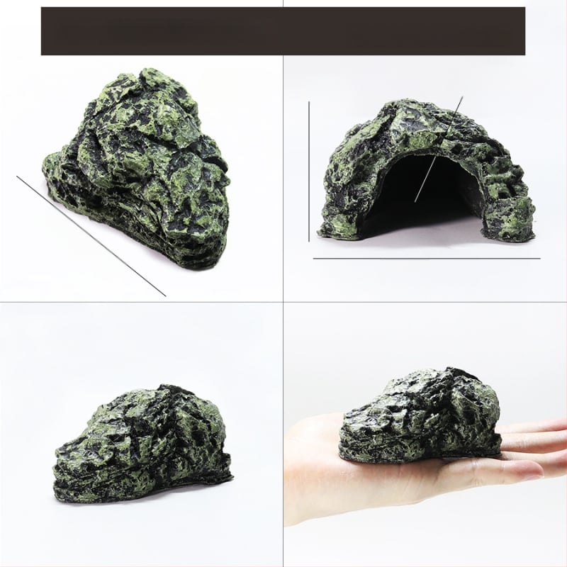 Platforma na slnenie želvy s plávajúcim ostrovom – živica, dekoratívny kameň pre akvárium, suchá krajina, zlepšenie priestorového vnímania