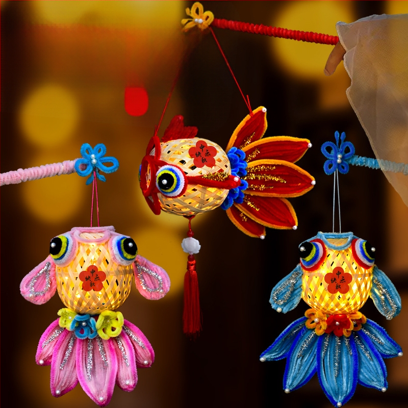 Φανάρι Fat Dragon: μοτίβο koi ψάρι, ακανόνιστο σχήμα, DIY, κλασικό στυλ