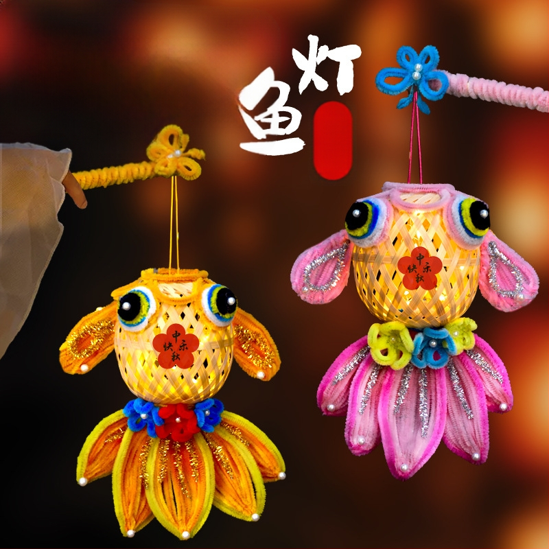 Φανάρι Fat Dragon: μοτίβο koi ψάρι, ακανόνιστο σχήμα, DIY, κλασικό στυλ