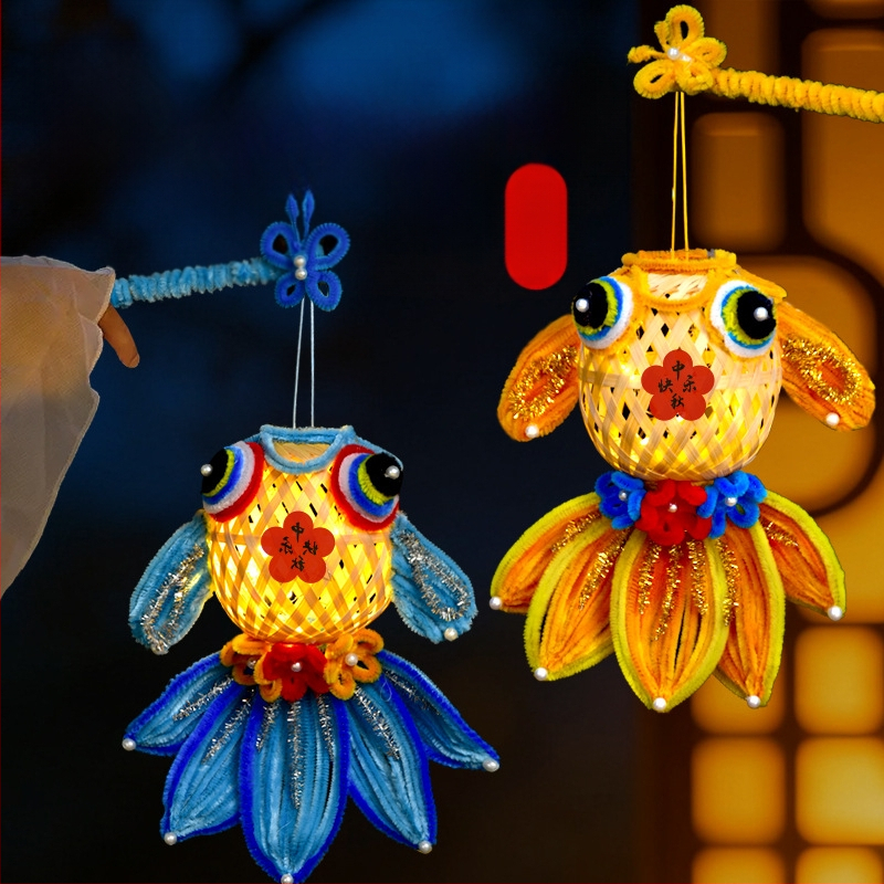 Φανάρι Fat Dragon: μοτίβο koi ψάρι, ακανόνιστο σχήμα, DIY, κλασικό στυλ