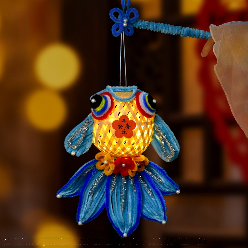 Φανάρι Fat Dragon: μοτίβο koi ψάρι, ακανόνιστο σχήμα, DIY, κλασικό στυλ