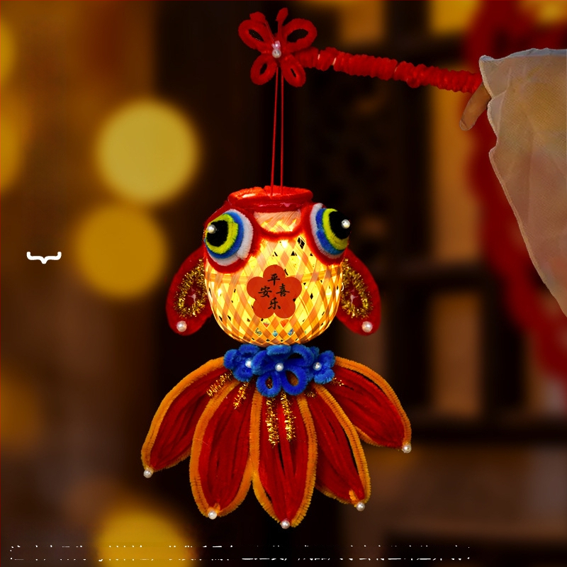 Φανάρι Fat Dragon: μοτίβο koi ψάρι, ακανόνιστο σχήμα, DIY, κλασικό στυλ