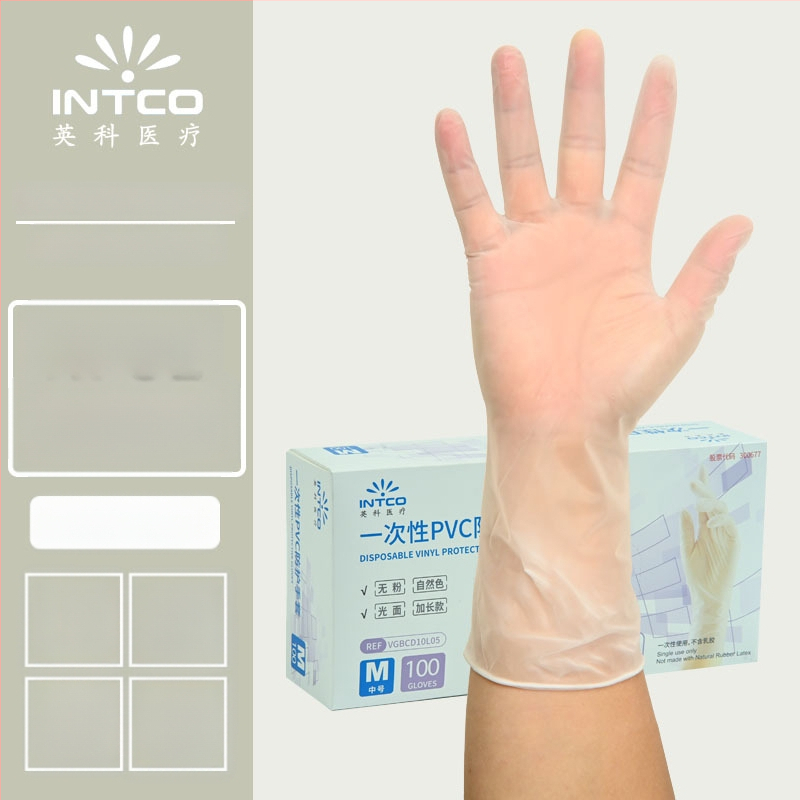 Yingke PVC γάντια μίας χρήσης για επεξεργασία τροφίμων και καθημερινή καθαριότητα, έγκριση Wanhuai μηχανής №20200001