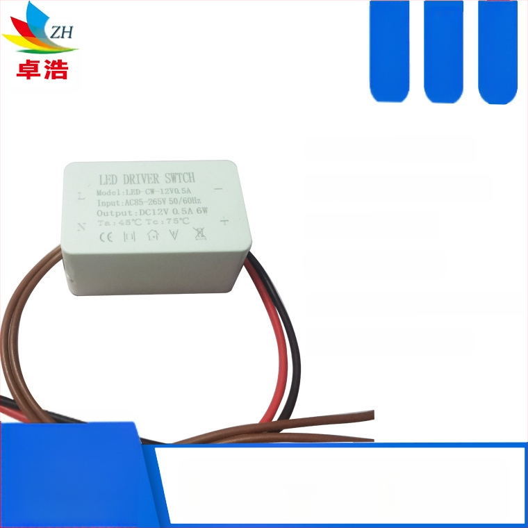 Τροφοδοτικό LED για λωρίδα LED, είσοδος 12V/24V, ισχύς 6W/12W/24W/36W, μεταγωγικό τροφοδοτικό, σταθερή τάση, CE πιστοποιητικό