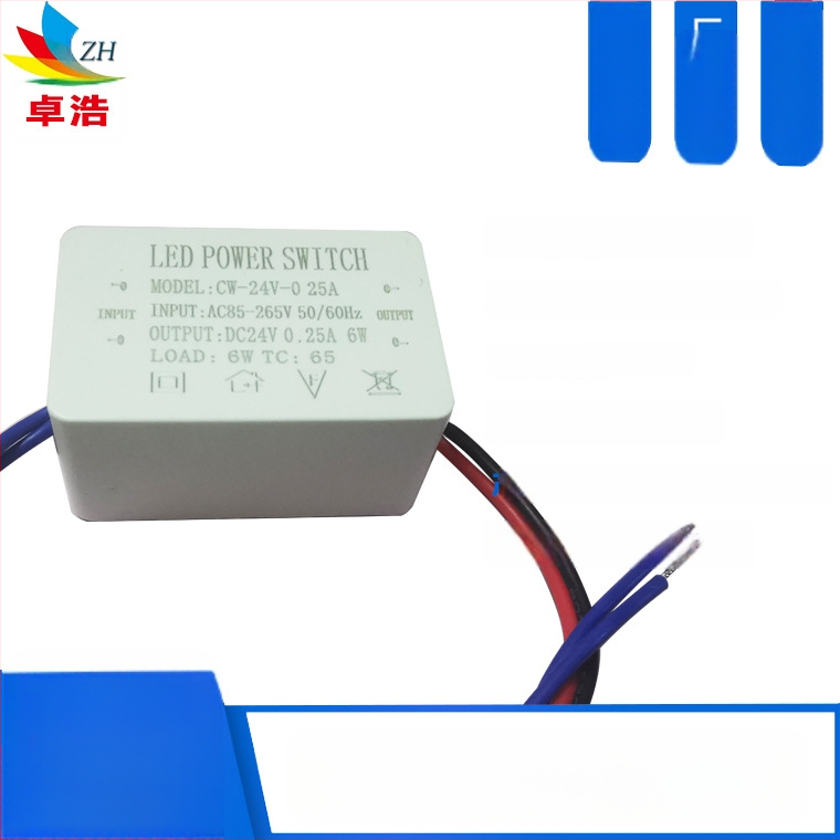 Τροφοδοτικό LED για λωρίδα LED, είσοδος 12V/24V, ισχύς 6W/12W/24W/36W, μεταγωγικό τροφοδοτικό, σταθερή τάση, CE πιστοποιητικό