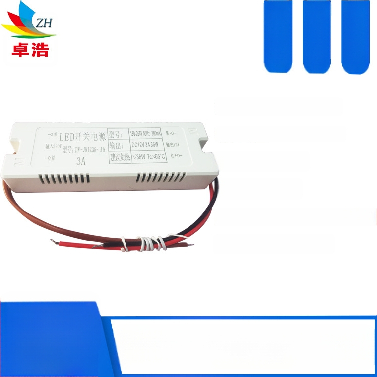 Τροφοδοτικό LED για λωρίδα LED, είσοδος 12V/24V, ισχύς 6W/12W/24W/36W, μεταγωγικό τροφοδοτικό, σταθερή τάση, CE πιστοποιητικό