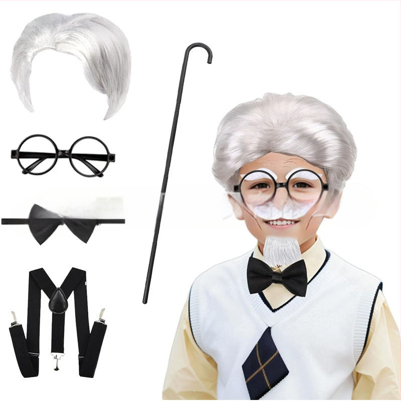 Cosplay paróka - Teljesen kézzel szőtt, Anyag: K silk / p silk, Nem permelhető vagy festhető, Előadásokhoz