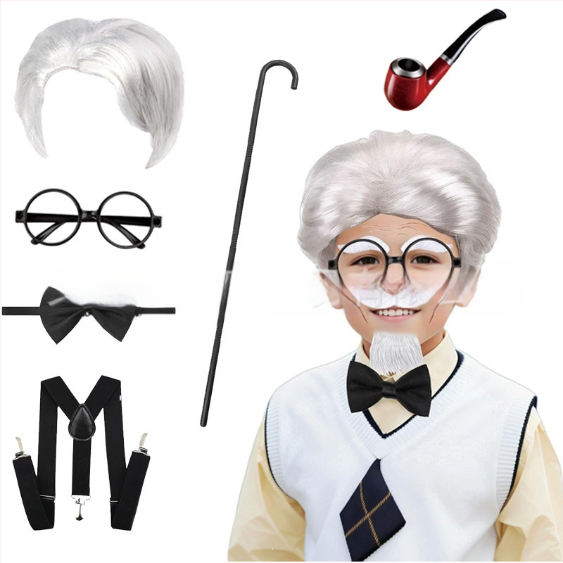 Cosplay paróka - Teljesen kézzel szőtt, Anyag: K silk / p silk, Nem permelhető vagy festhető, Előadásokhoz