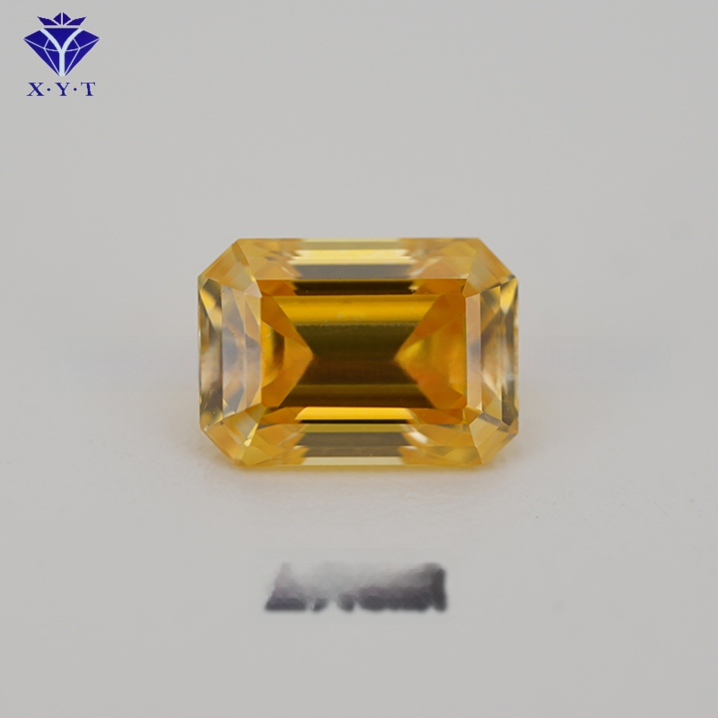 Xing Yong Tai Moissanite emerald-cut ορθογώνιος ελεύθερος λίθος, διαύγεια VVS, γυαλισμένος, τεχνητός πολύτιμος λίθος
