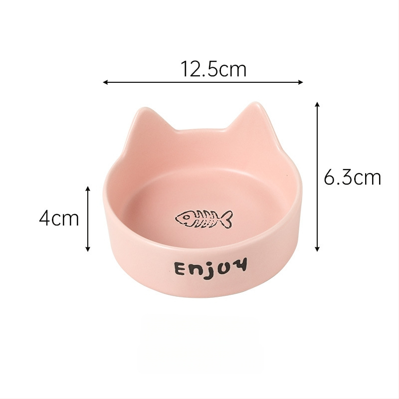 Κεραμικό μπολ φαγητού και νερού για γάτες με σχέδιο κατά της ανατροπής, μπολ γάτας ιδιωτικής μάρκας