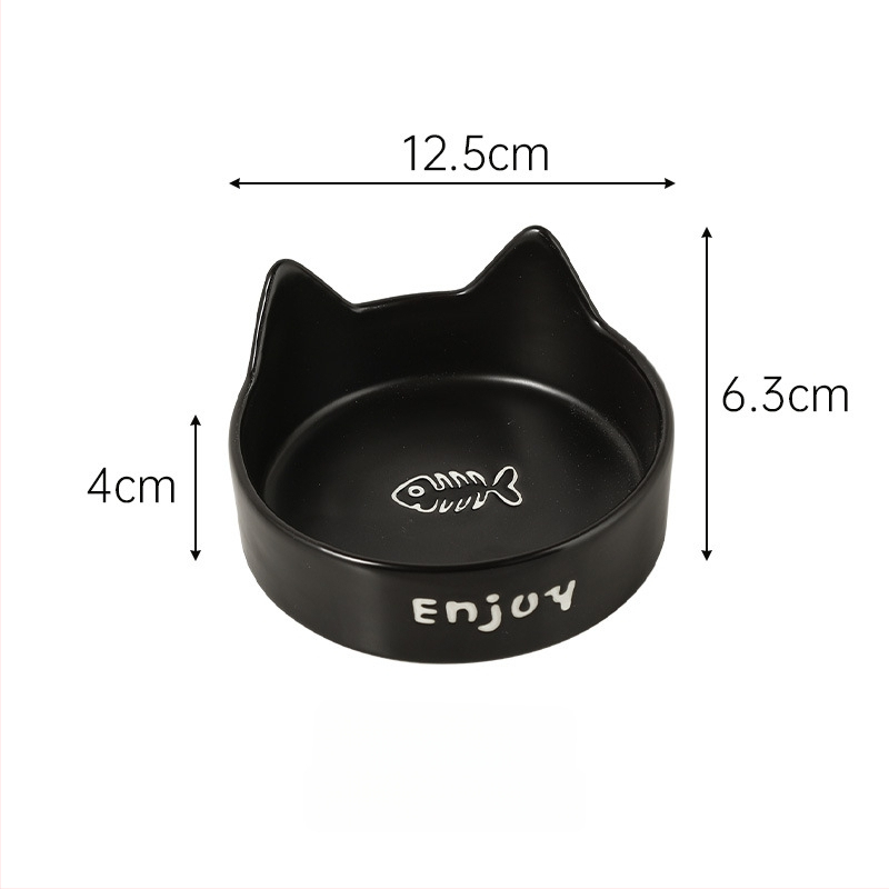Κεραμικό μπολ φαγητού και νερού για γάτες με σχέδιο κατά της ανατροπής, μπολ γάτας ιδιωτικής μάρκας