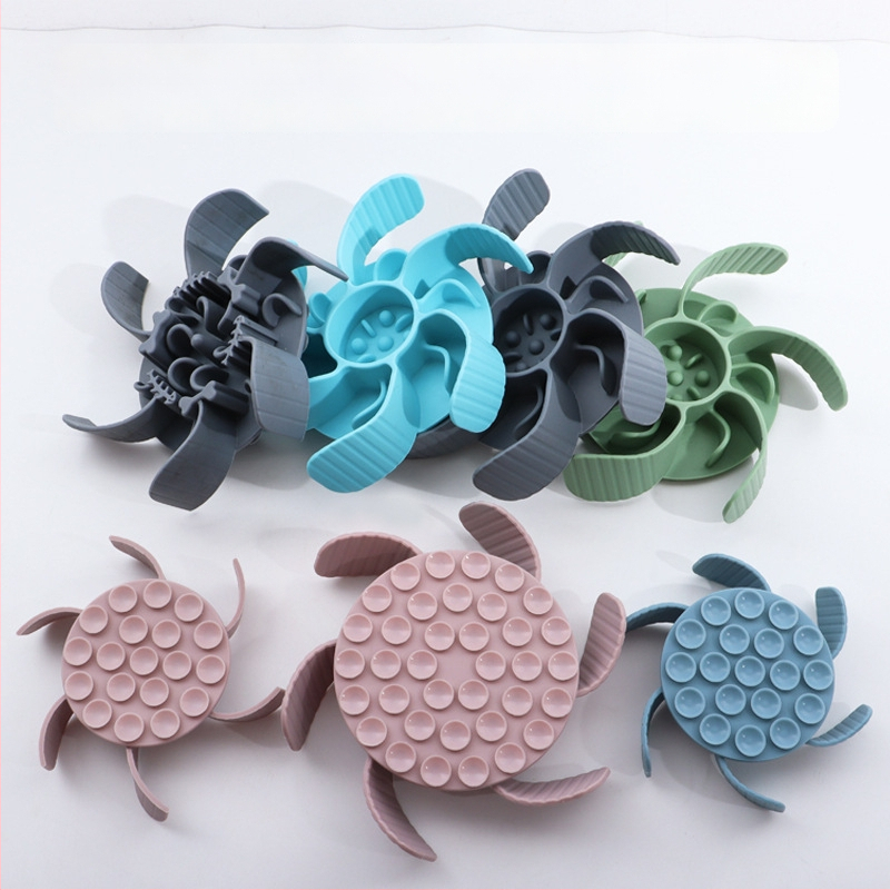 Μπολ αργής τροφοδοσίας για κατοικίδια, σιλικόνη, με βεντούζα, αντι-πνιγμού, για γάτες και σκύλους