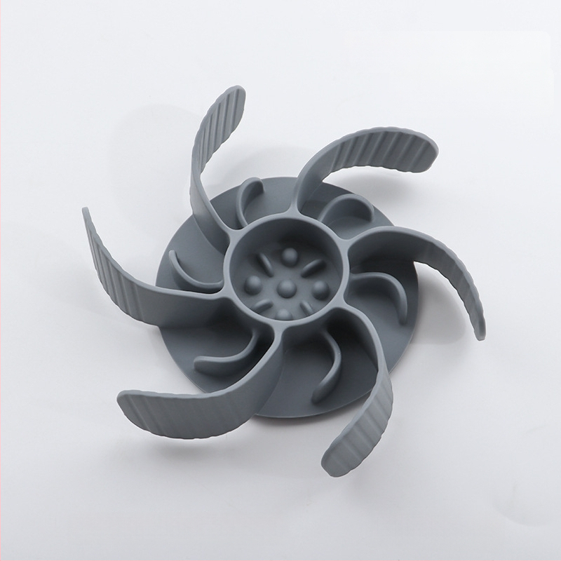 Μπολ αργής τροφοδοσίας για κατοικίδια, σιλικόνη, με βεντούζα, αντι-πνιγμού, για γάτες και σκύλους