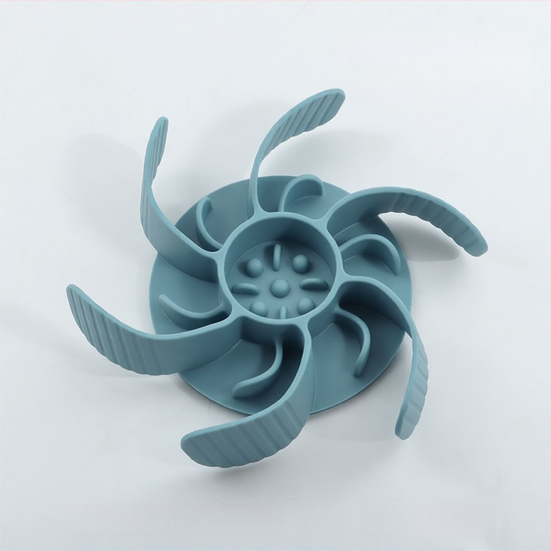 Μπολ αργής τροφοδοσίας για κατοικίδια, σιλικόνη, με βεντούζα, αντι-πνιγμού, για γάτες και σκύλους