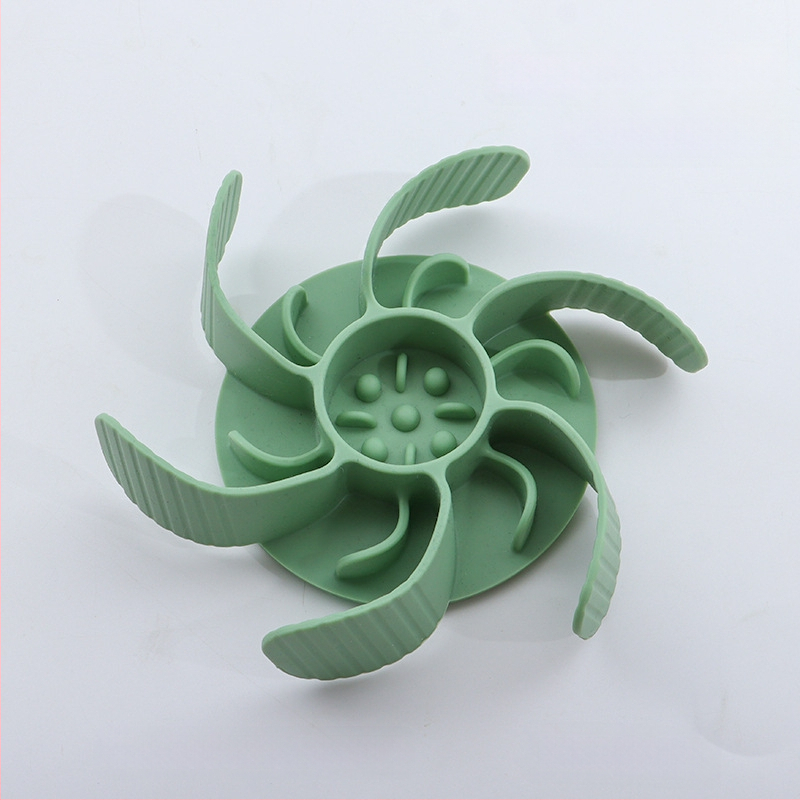 Μπολ αργής τροφοδοσίας για κατοικίδια, σιλικόνη, με βεντούζα, αντι-πνιγμού, για γάτες και σκύλους