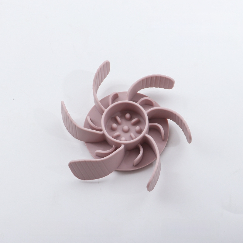 Μπολ αργής τροφοδοσίας για κατοικίδια, σιλικόνη, με βεντούζα, αντι-πνιγμού, για γάτες και σκύλους