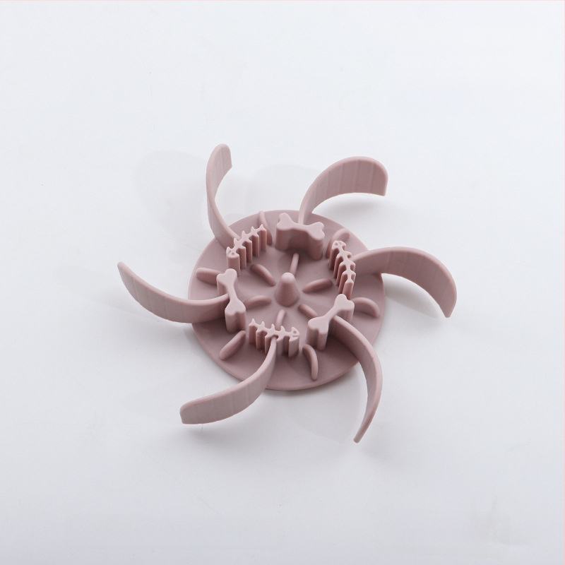 Μπολ αργής τροφοδοσίας για κατοικίδια, σιλικόνη, με βεντούζα, αντι-πνιγμού, για γάτες και σκύλους