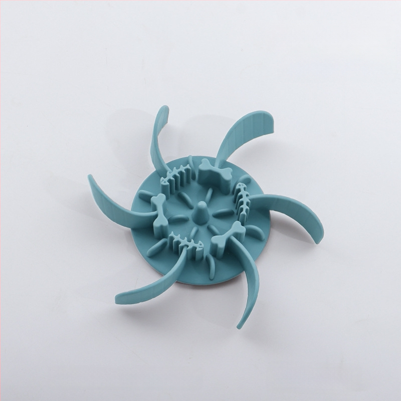 Μπολ αργής τροφοδοσίας για κατοικίδια, σιλικόνη, με βεντούζα, αντι-πνιγμού, για γάτες και σκύλους