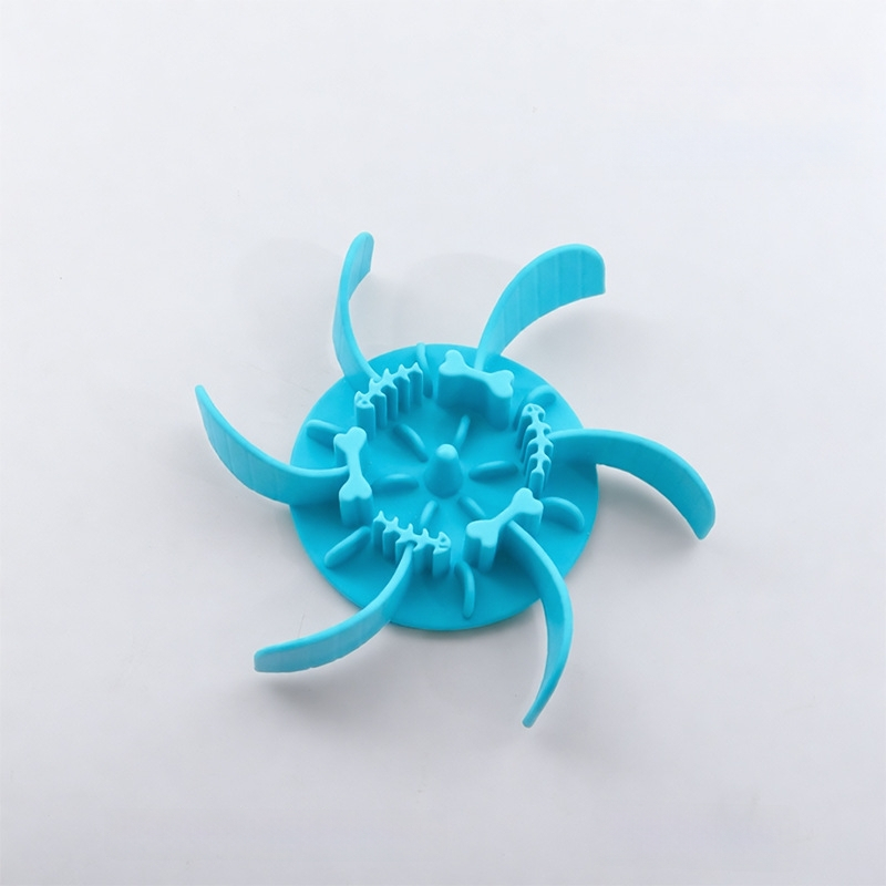 Μπολ αργής τροφοδοσίας για κατοικίδια, σιλικόνη, με βεντούζα, αντι-πνιγμού, για γάτες και σκύλους