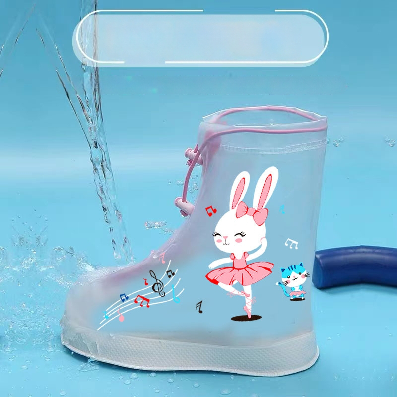 Παιδικά καλύμματα γαλότσων βροχής, αδιάβροχα, αντιολισθητικά, με αυξημένο ύψος, επαναχρησιμοποιούμενα