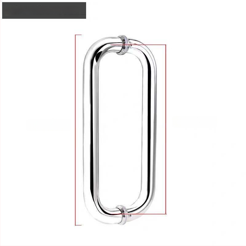 Дръжка за стъклена врата на душ кабина, 304 неръждаема стомана, повърхност полирана/шлифована, модел XQZ-YSLS-010