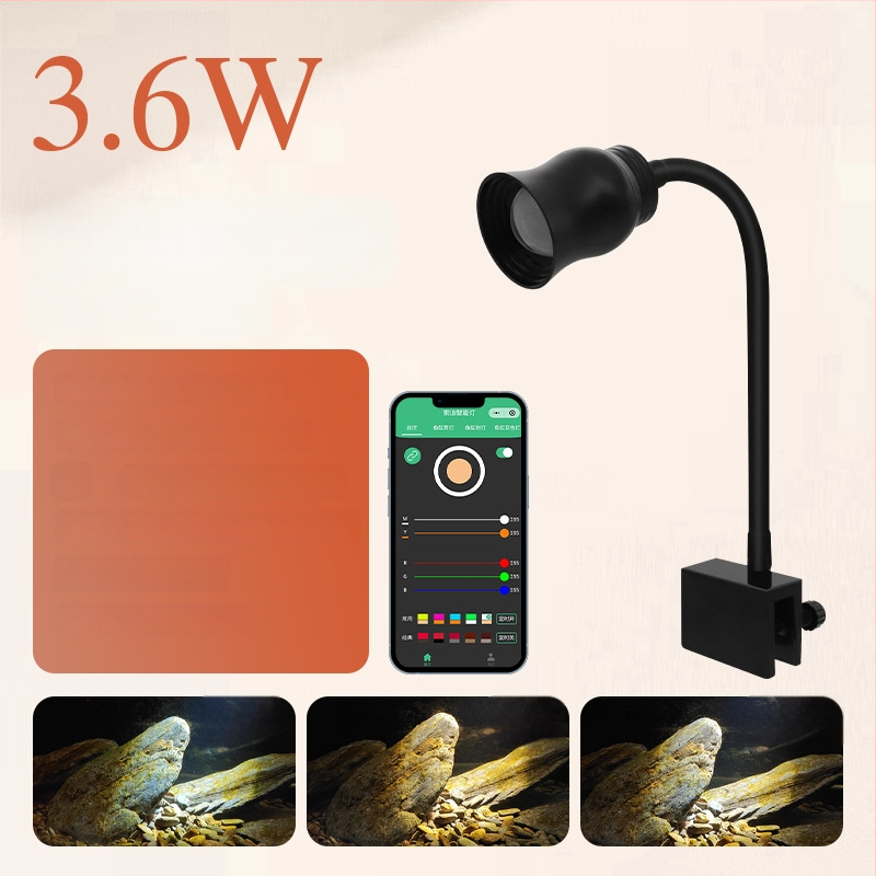 LED Κλιπ Φως για Ενυδρείο - Αλουμινίου Κράμα, 5W, Χρονοδιακόπτης, Ρυθμιζόμενο Εστιακό, Τριχρωμα Ρύθμιση