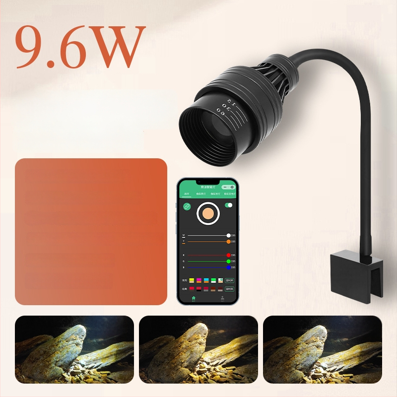 LED Κλιπ Φως για Ενυδρείο - Αλουμινίου Κράμα, 5W, Χρονοδιακόπτης, Ρυθμιζόμενο Εστιακό, Τριχρωμα Ρύθμιση