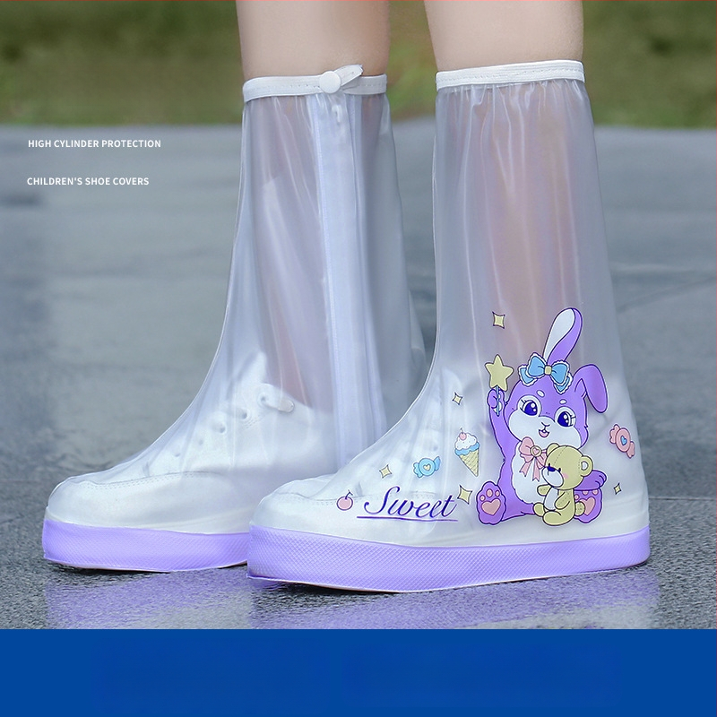 Παιδικές προστατευτικές καλύμψεις παπουτσιών για βροχή - αδιάβροχα, αντιολισθητικά, παχυνμένες και ανθεκτικές στη φθορά, φορητές (Δυνατότητα εξατομίκευσης, σύγχρονος μινιμαλιστικός σχεδιασμός, επαναχρησιμοποιούμενες)