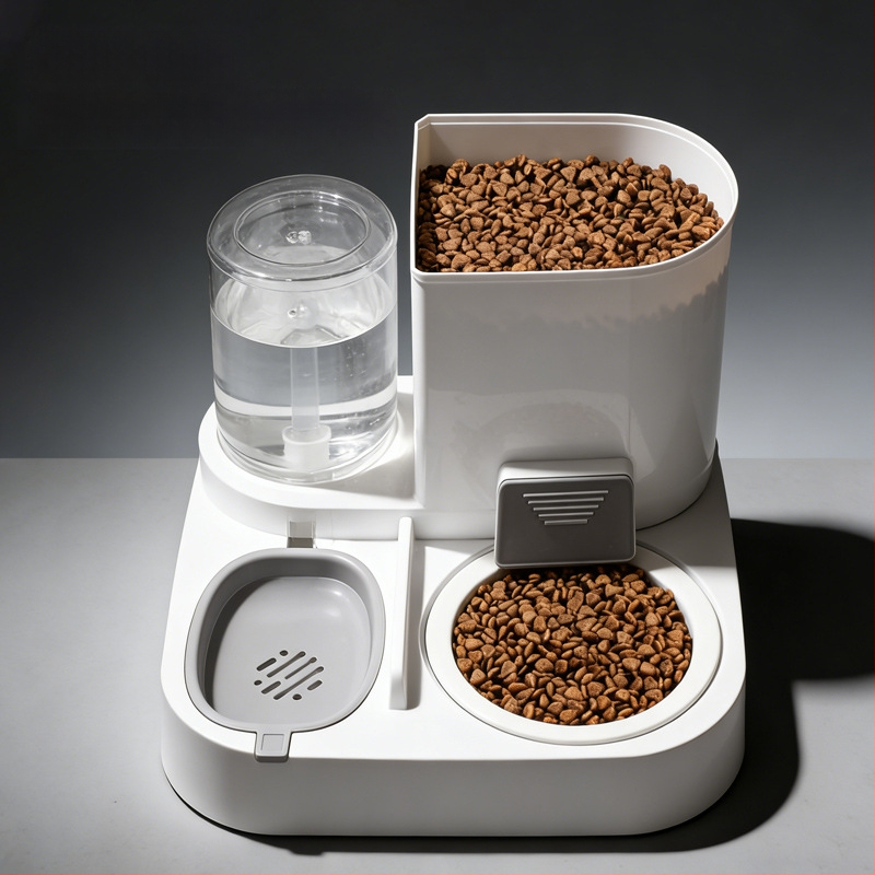 Σύστημα αυτόματης σίτισης και ποτίσματος γατών, όλα σε ένα, υλικό PP, πλήρες σετ