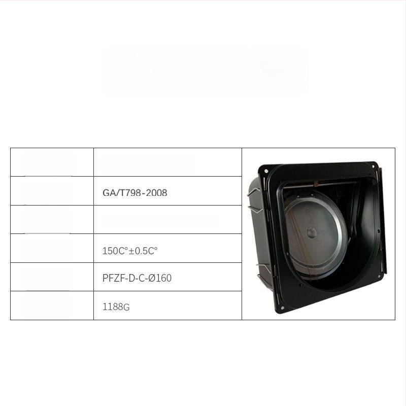 Βαλβίδα ελέγχου απόφραξης καπνού για σωλήνα εξάτμισης απορροφητήρα κουζίνας, χυτός σίδηρος, CE πιστοποίηση, Powerful Factory