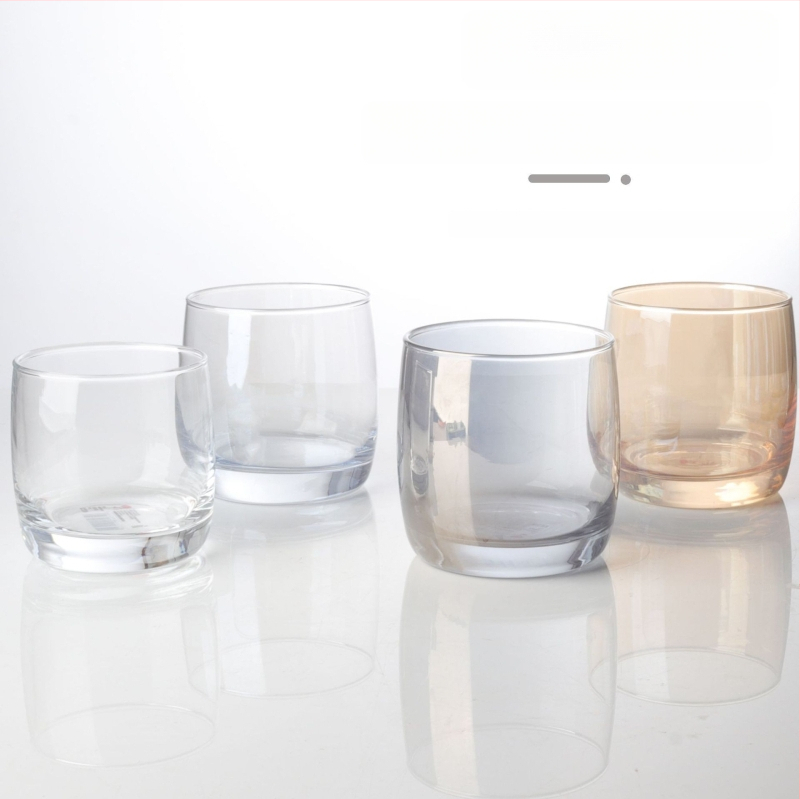Γυάλινο ποτήρι για έκπλυση στοματικής κοιλότητας για οικιακή χρήση, μοντέρνο μινιμαλιστικό στυλ, στρογγυλό σχήμα, καπάκι άμεσης πόσης, μονοστρωματική κατασκευή