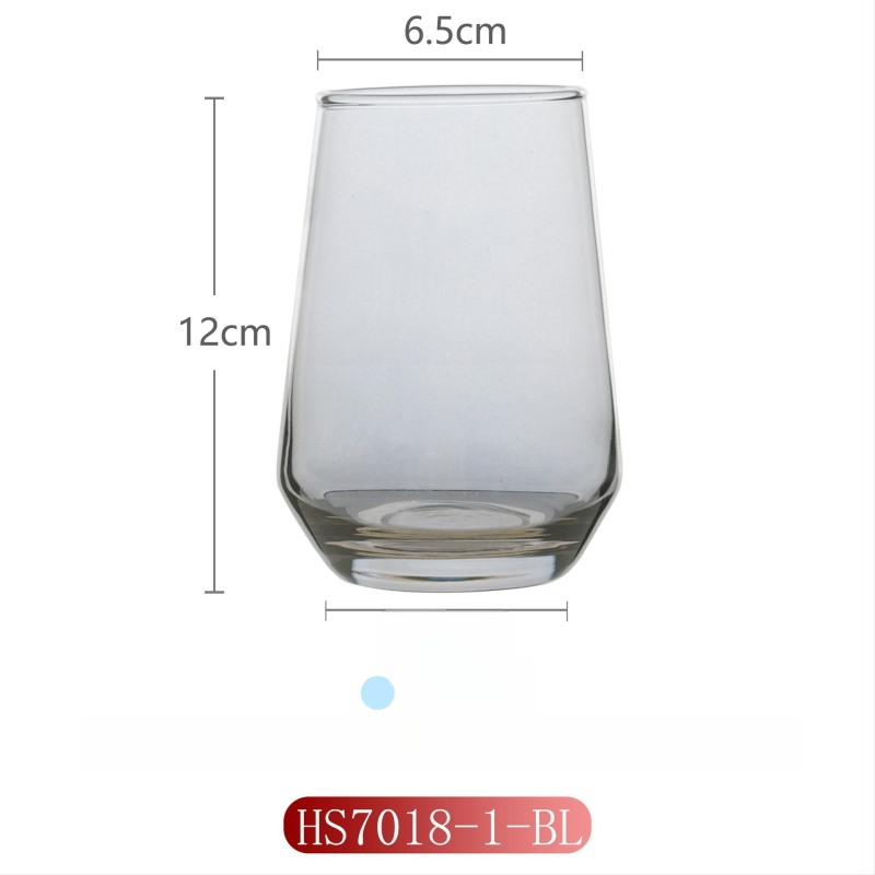 Γυάλινο ποτήρι για έκπλυση στοματικής κοιλότητας για οικιακή χρήση, μοντέρνο μινιμαλιστικό στυλ, στρογγυλό σχήμα, καπάκι άμεσης πόσης, μονοστρωματική κατασκευή