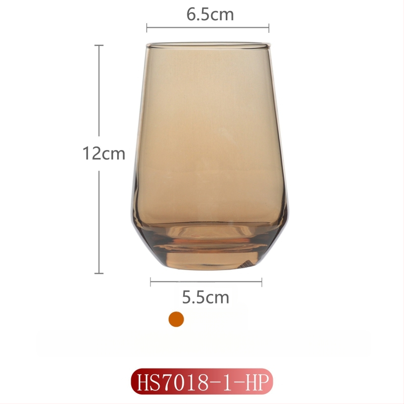 Γυάλινο ποτήρι για έκπλυση στοματικής κοιλότητας για οικιακή χρήση, μοντέρνο μινιμαλιστικό στυλ, στρογγυλό σχήμα, καπάκι άμεσης πόσης, μονοστρωματική κατασκευή