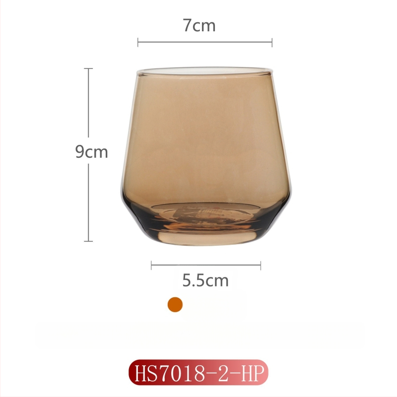 Γυάλινο ποτήρι για έκπλυση στοματικής κοιλότητας για οικιακή χρήση, μοντέρνο μινιμαλιστικό στυλ, στρογγυλό σχήμα, καπάκι άμεσης πόσης, μονοστρωματική κατασκευή