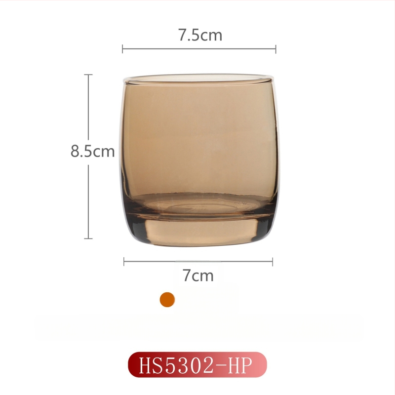 Γυάλινο ποτήρι για έκπλυση στοματικής κοιλότητας για οικιακή χρήση, μοντέρνο μινιμαλιστικό στυλ, στρογγυλό σχήμα, καπάκι άμεσης πόσης, μονοστρωματική κατασκευή