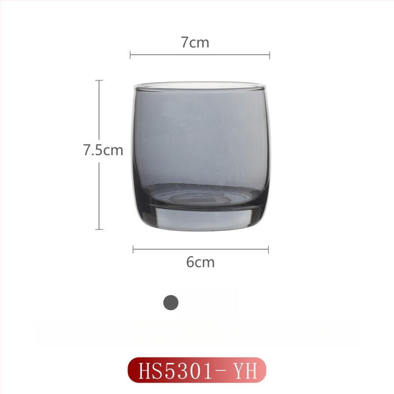 Γυάλινο ποτήρι για έκπλυση στοματικής κοιλότητας για οικιακή χρήση, μοντέρνο μινιμαλιστικό στυλ, στρογγυλό σχήμα, καπάκι άμεσης πόσης, μονοστρωματική κατασκευή