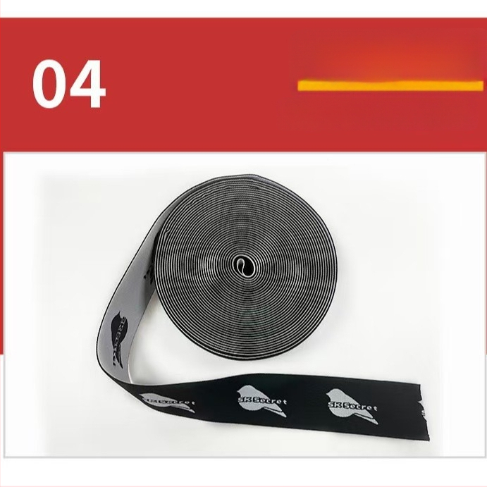 Curea jacquard elastică pentru logo, curea multifuncțională pentru pantaloni, bagaje și lenjerie