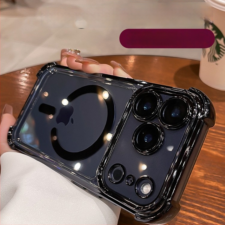 Futrola za iPhone 17 Pro Max od silikona, prozirna magnetna zaštita s potpunim pokrivanjem i zaštitom objektiva