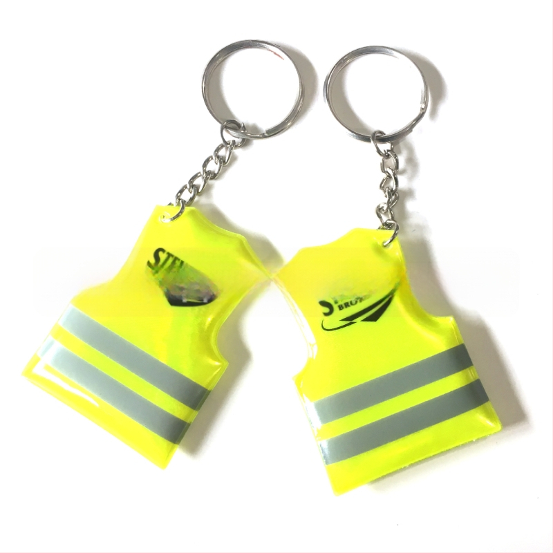 PVC рефлекторен висящ ключодържател с персонализирано лого, корейски стил, индивидуален дизайн