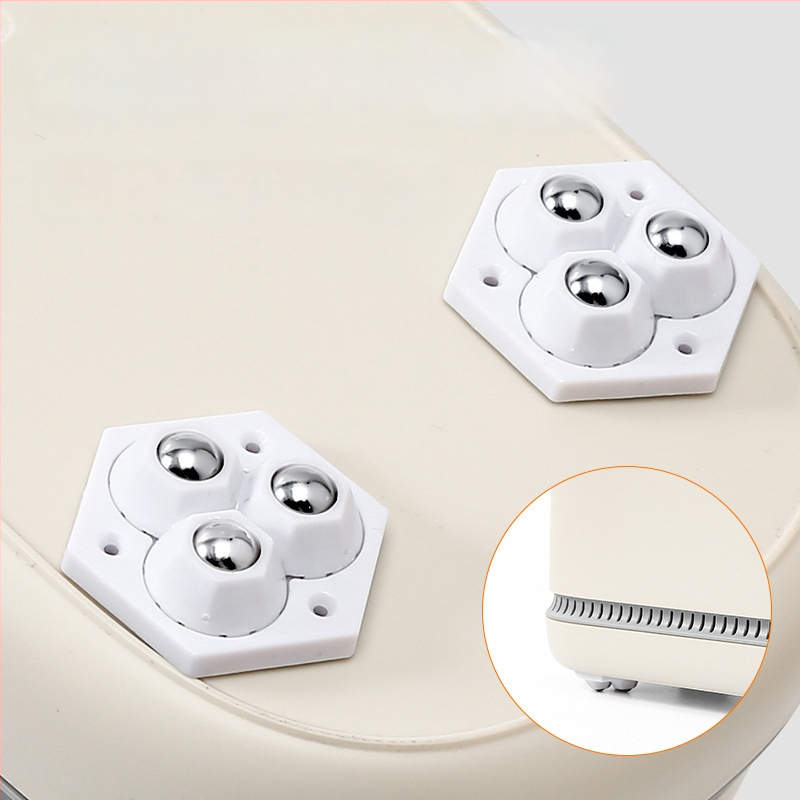 Qianchuan role autoadezive pentru dulapuri, silențioase, cu rulmenți cu bile, ABS + bile de oțel, rezistente la uzură