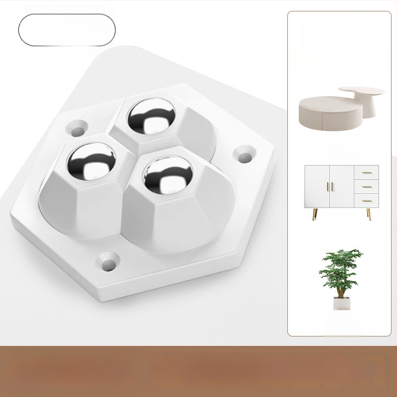 Qianchuan role autoadezive pentru dulapuri, silențioase, cu rulmenți cu bile, ABS + bile de oțel, rezistente la uzură