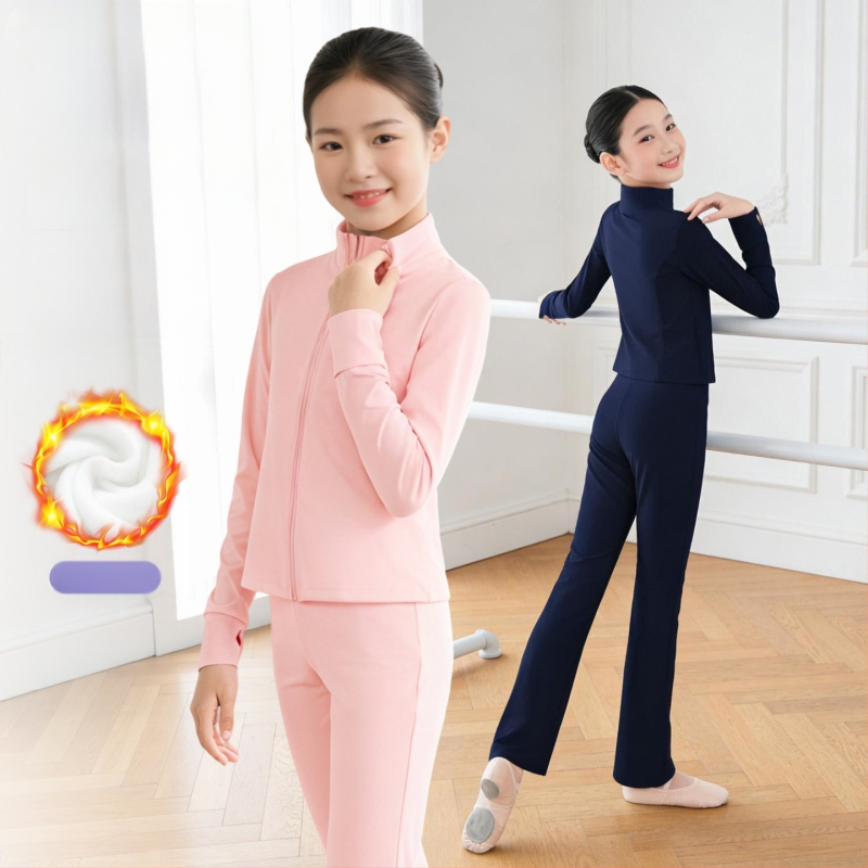 Lányoknak készült gyerekek táncruházata – fő anyag: nylon; anyag: poliészter; 8+ éveseknek; téli 2025