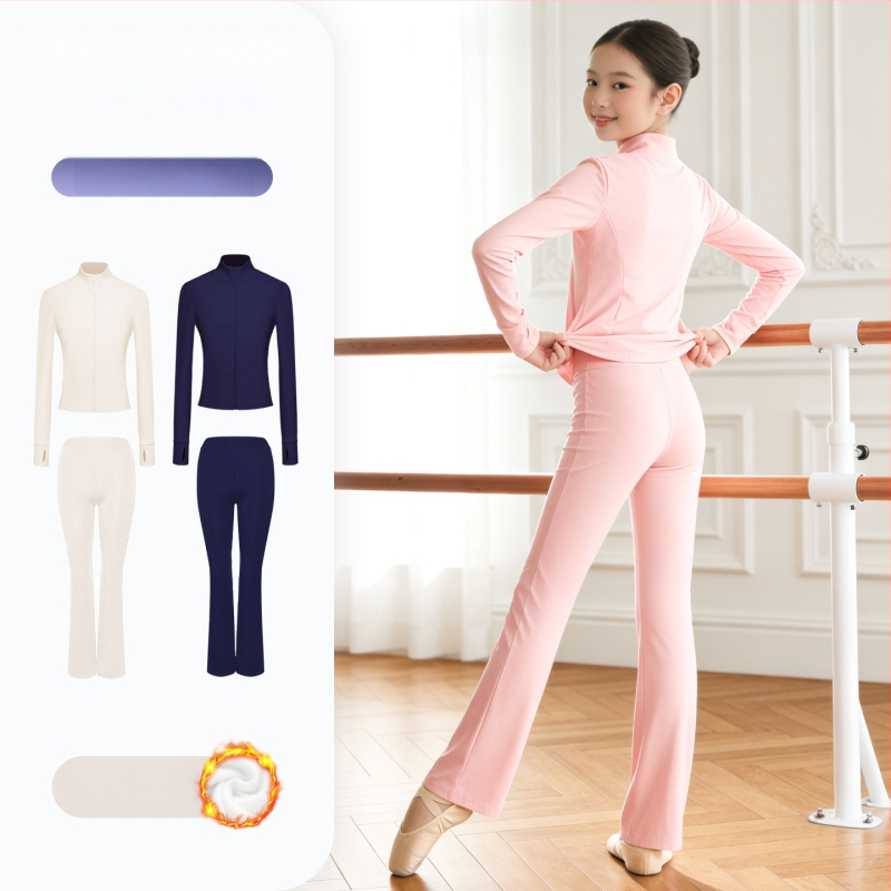 Lányoknak készült gyerekek táncruházata – fő anyag: nylon; anyag: poliészter; 8+ éveseknek; téli 2025