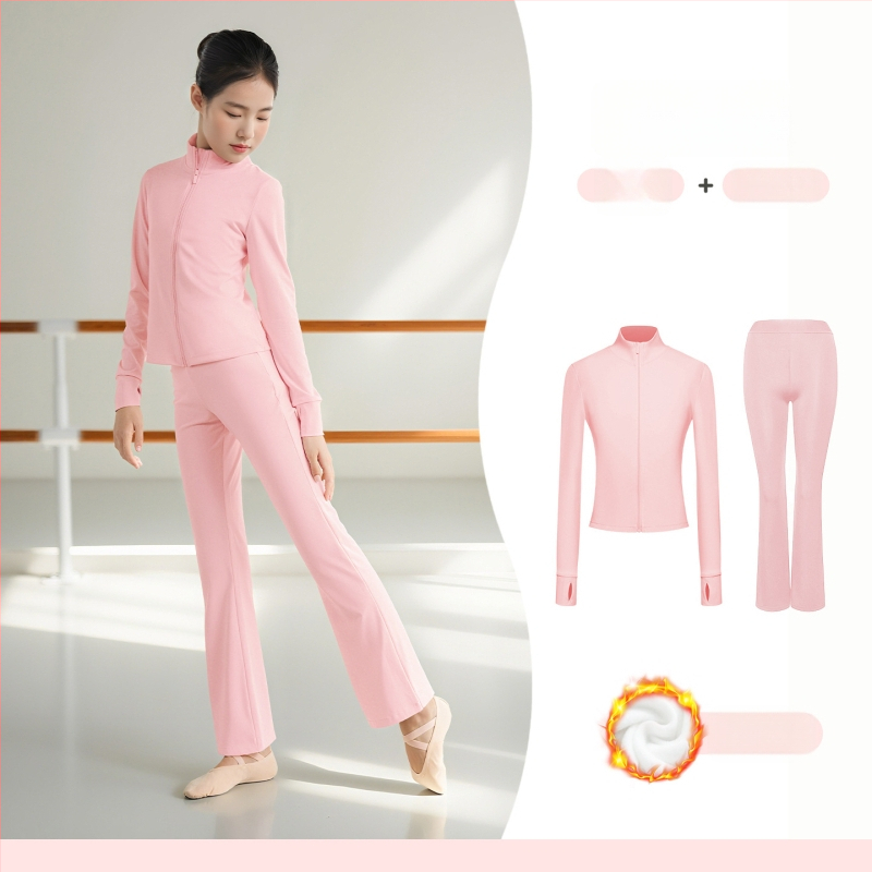 Lányoknak készült gyerekek táncruházata – fő anyag: nylon; anyag: poliészter; 8+ éveseknek; téli 2025