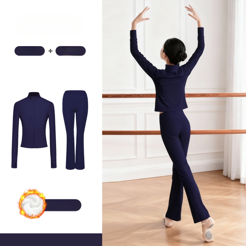 Lányoknak készült gyerekek táncruházata – fő anyag: nylon; anyag: poliészter; 8+ éveseknek; téli 2025